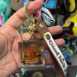 Llavero con líquido en su interior