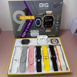 Smart Watch con 8 correas intercambiables, incluye auriculares inalámbricos