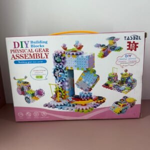 Juego de encastre didáctico y engranaje con movimiento