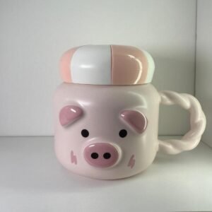 Taza de chanchito con tapa a rosca