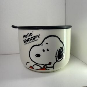 Bowl De Cerámica C/tapa Perrito Snoopy
