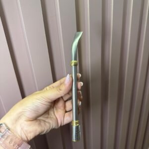 Bombilla Pico de Loro Cilíndrica C/Dorado 19cm