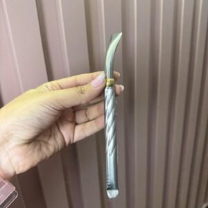 Bombilla pico de loro, chata y labrada