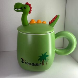 Taza importada de dinosaurio
