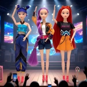 Muñeca articulada de las guerreras K - pop con luz y sonido