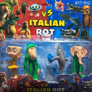 Blister x 4 personajes de Brain Rot italian