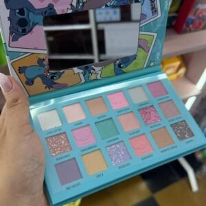 Paleta de maquillaje con espejo de Stitch