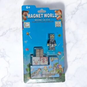 Cubos magnéticos de minecraft + muñeco