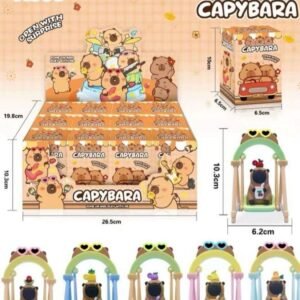 Caja sorpresa de capybara con columpio