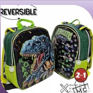 Mochila reversible de dinosaurio