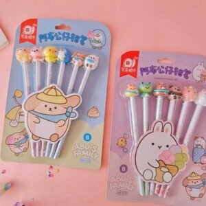 Lápices negros con animalitos