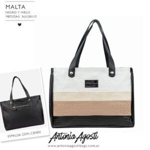Cartera Malta de cuero Antonia agosti