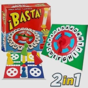 Basta + ludo tablero de madera plastificado