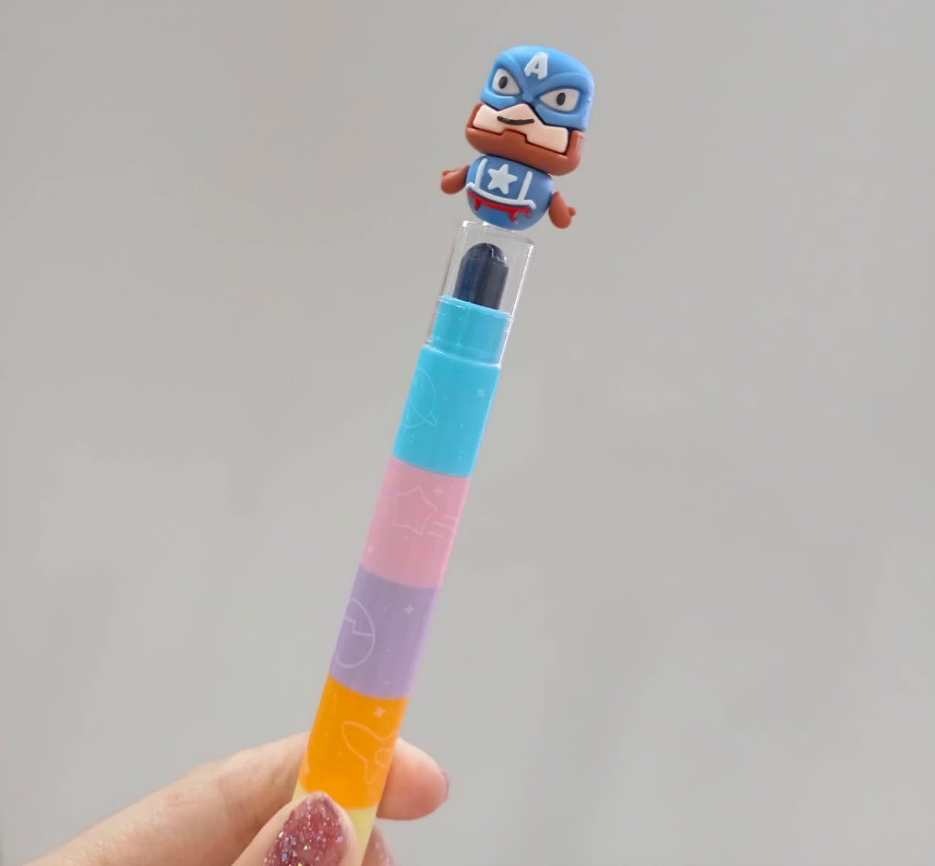 Crayones encastrables Capitán América