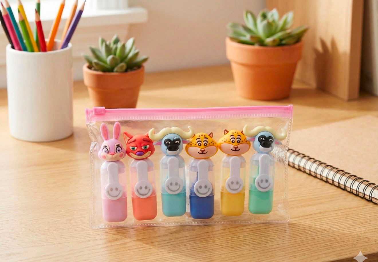 Estuche x6 Resaltadores – Zootopia