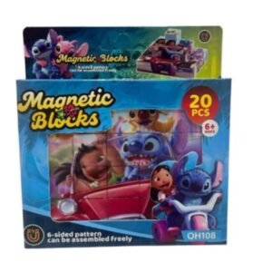 BLOQUES/CUBOS IMANTADOS STITCH ROMPECABEZAS 20PCS