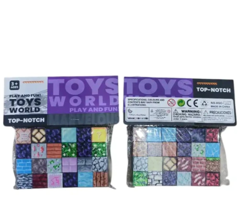 CUBOS/BLOQUES IMANTADOS 24PCS DE MINECRAFT