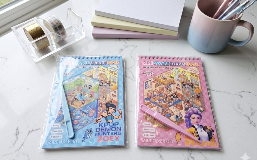 Librito de Stickers 3D Personajes