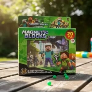 BLOQUES| CUBOS IMANTADOS DE MINECRAFT 20PCS, ROMPECABEZAS