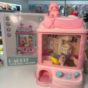 Maquina de sacar peluche de juguete rosa