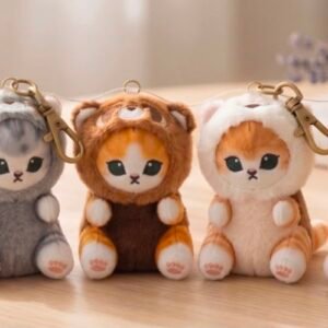 Llavero peluche gatito dizfrasado mofusand
