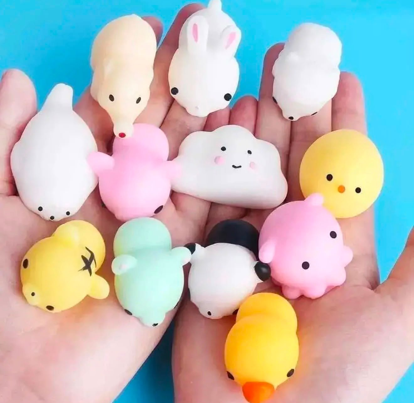 Set x 5 Mini huellitas y animalitos squishy surtidos - Imagen 3