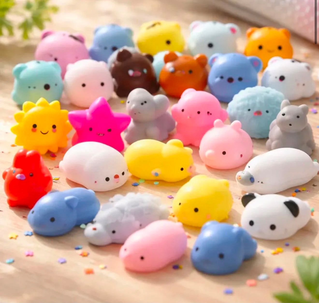 Set x 5 Mini huellitas y animalitos squishy surtidos - Imagen 4