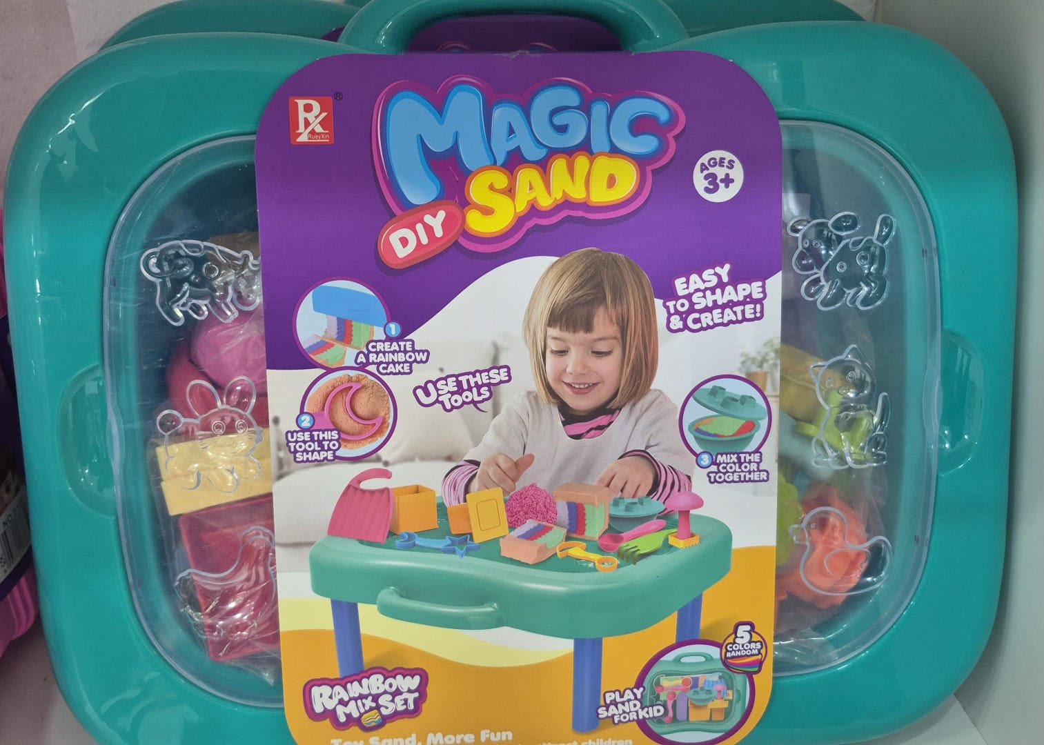 Mesa con kit de arena mágica