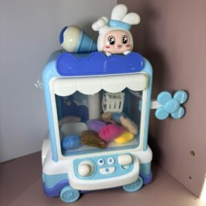 Maquina de sacar peluche de juguete azul