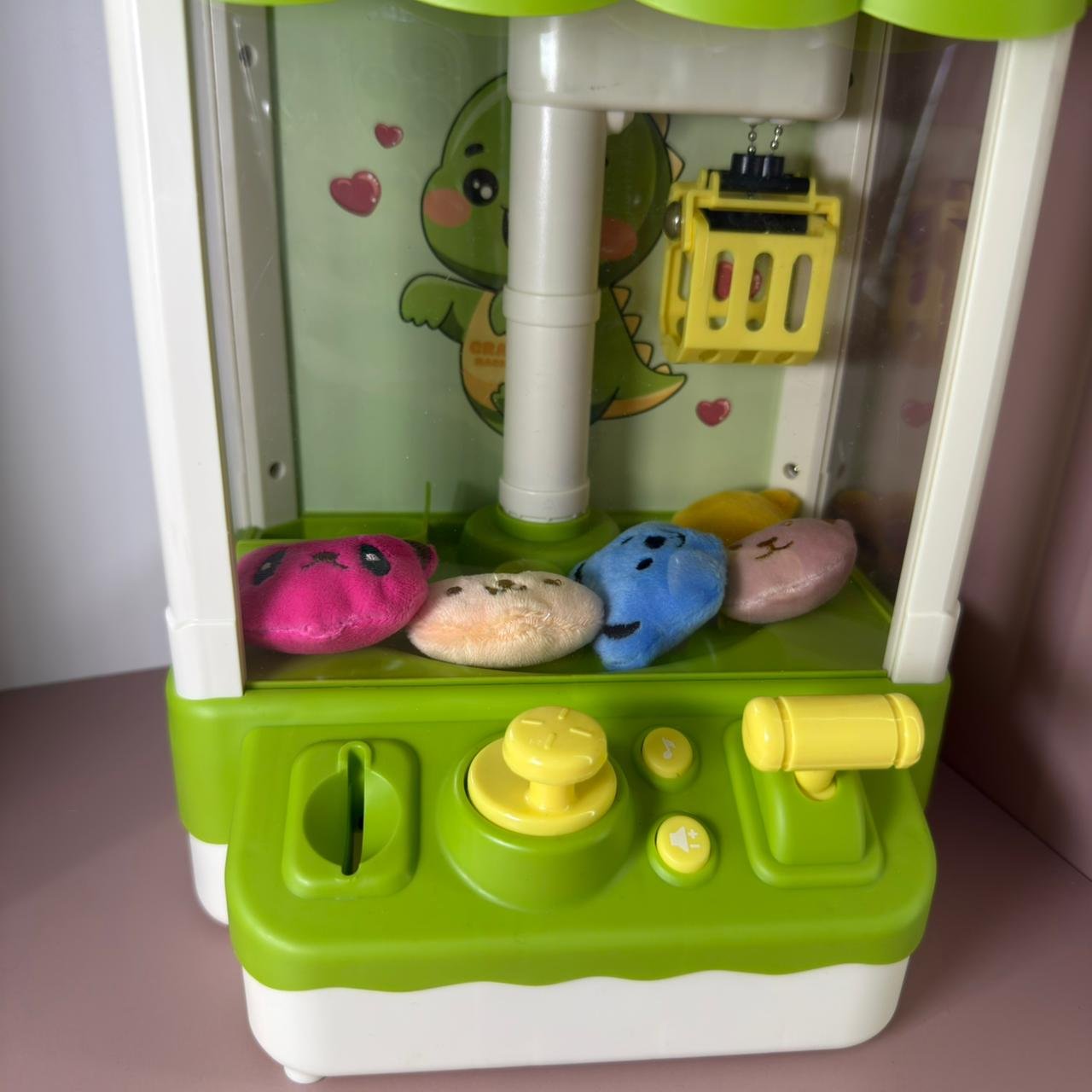 Maquina de sacar peluche de juguete, verde cocodrilo - Imagen 2