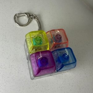 Llaveros sensoriales ,teclado con luz, cuadrado