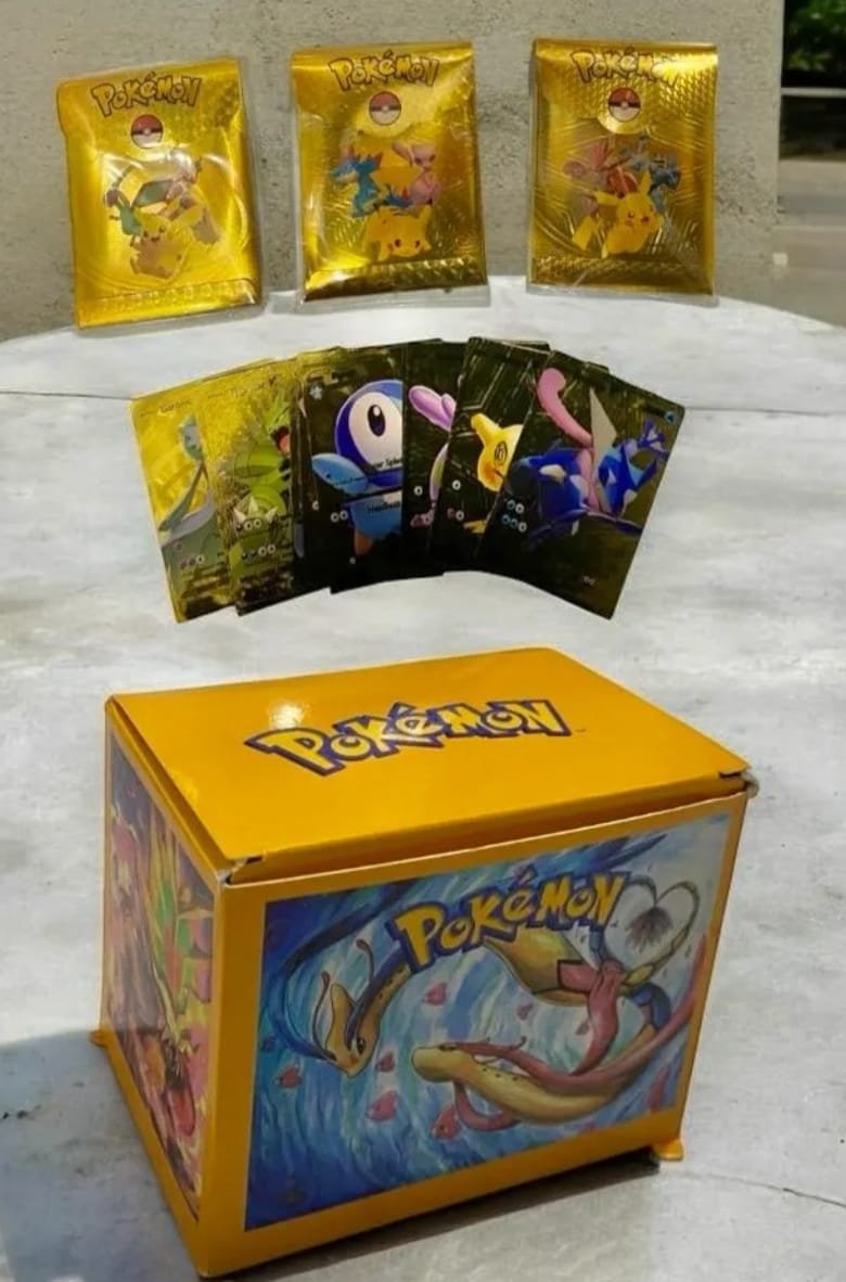 Sobres de cartas de Pokémon Dorada